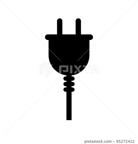 Outlet silhouette icon. plug icon. vector. 95272422