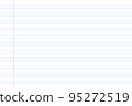Notebook paper background. Horizontal Line note document 95272519