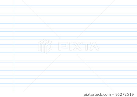 Notebook paper background. Horizontal Line note document 95272519
