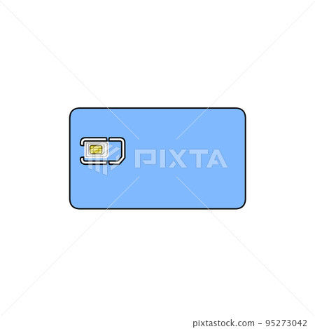 多尺寸藍色 SIM 卡（標準 SIM、microSIM、nanoSIM） 95273042