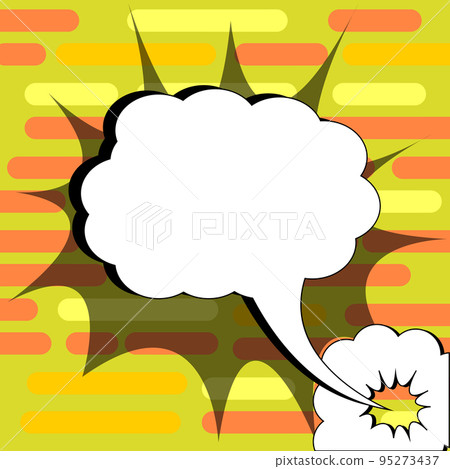 Comic Blank Speech Bubble With Copy Space And Colorful Doodles. Design Of Empty Template In Explosion Framework Representing Social Media Messaging And Connecting. Comic Blank Speech Bubble With Copy Space And Colorful Doodles. Design Of Empty Template In Explosion Framework Representing Social Media Messaging And Connecting. 95273437