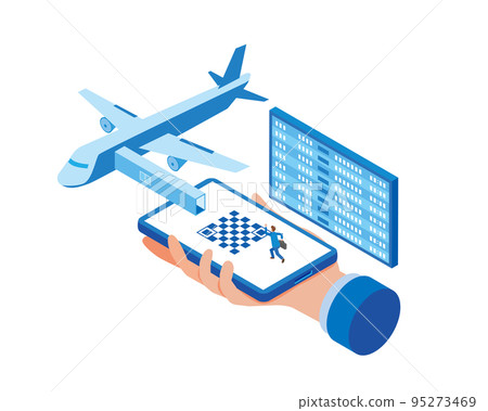 在智能手機上辦理登機手續 95273469