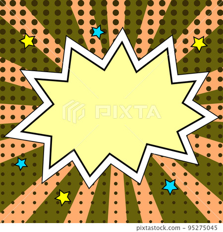 Comics Design Frames. Beautiful Photo Frame Set With Boom Bubbles For Design Collage, Funny Cute Comic Photos Collection For Kids, Design Drawing 95275045