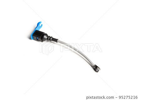 brake pad wear sensor on a white background, isolate. Close-up 95275216