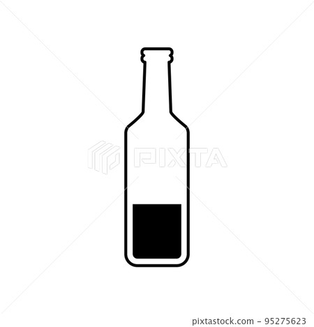 Leftover bottle beverage icon. vector. 95275623