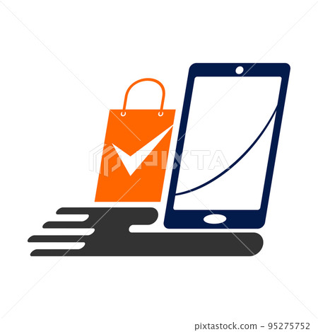 phone shop online logo Icon Illustration Brand Identity 95275752