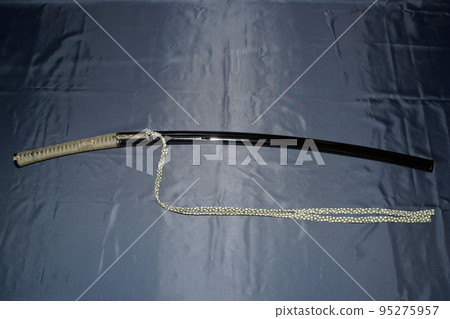 Black lacquered Aikuchi Uchikatana Koshirae (imitation of Yamatorige Koshirae) 95275957