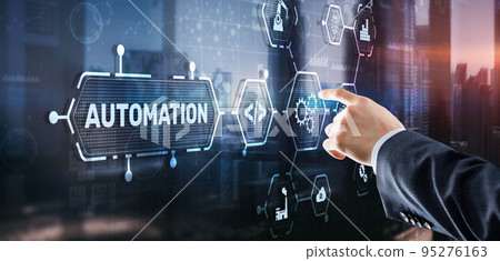 Automation Concept Innovation. Improving Productivity Solutions for your business 95276163