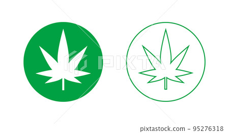 Cannabis icon set. Marijuana. vector. Cannabis icon set. Marijuana. vector. 95276318