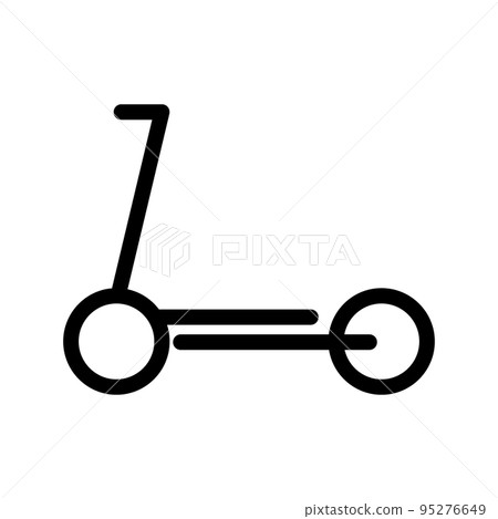 Simple kickboard icon. scooter or kick scooter. vector. Simple kickboard icon. scooter or kick scooter. vector. 95276649