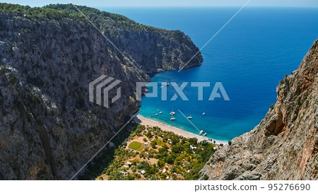 Butterfly valley high view canyon Fethiye Turkey  95276690
