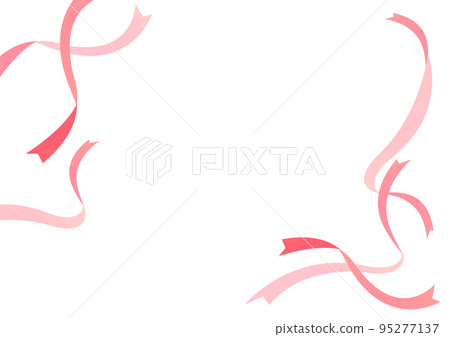 Watercolor style ribbon frame material 95277137