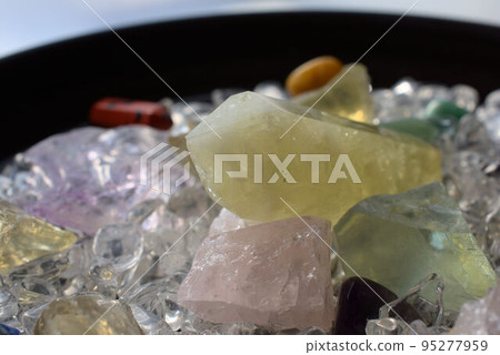 Colorful power stone background Colorful power stone background 95277959