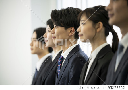 西裝青年男女簡介 求職學生/應屆生形象 95278232