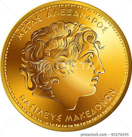 100 Drachmas Greek Coin with Alexander The Great 100 Drachmas Greek Coin with Alexander The Great 95278345