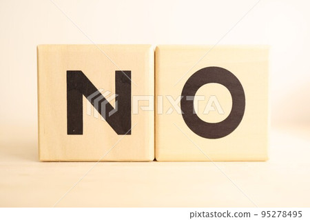 NO wooden alphabet blocks (logo icon) NO wooden alphabet blocks (logo icon) 95278495
