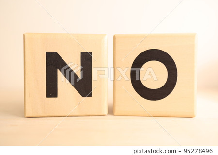NO wooden alphabet blocks (logo icon) NO wooden alphabet blocks (logo icon) 95278496