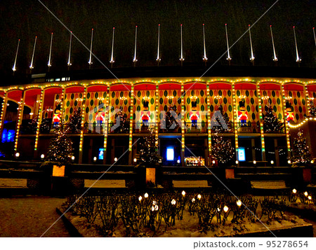 Denmark, Copenhagen, Tivoli Gardens at night 95278654