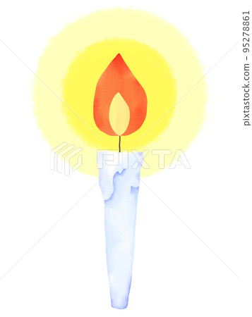 White candle with light White candle with light 95278861