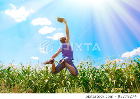 man jumping man jumping 95279274