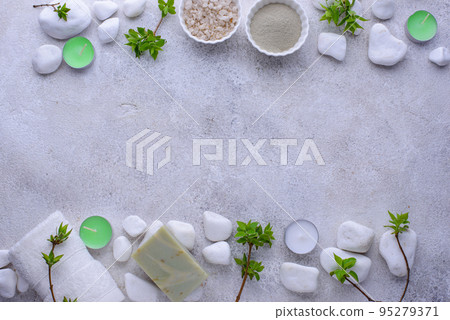 Spa concept. Natural beauty cosmetics 95279371