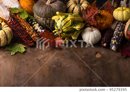 Autumn still life with pumpkin Autumn still life with pumpkin 95279395