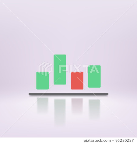 market bars two colors on bright back 95280257