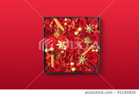 Preserved flower rose illustration real Preserved flower rose illustration real 95280926