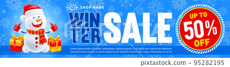 Christmas And New Year Holidays Winter Sale Banner Christmas And New Year Holidays Winter Sale Banner 95282195