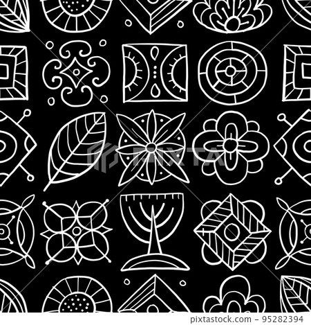 Talavera seamless pattern. Ethnic Background 95282394