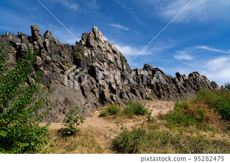The Eschbacher Klippen is a rock formation in Germany The Eschbacher Klippen is a rock formation in Germany 95282475