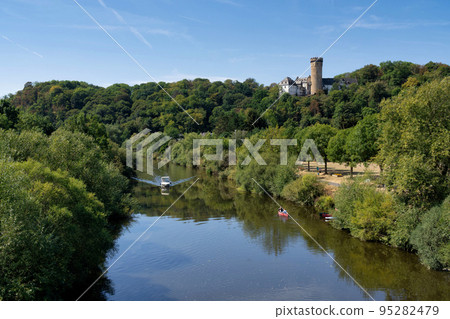 View over the river Lahn near Runkel 95282479