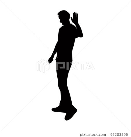 a man body silhouette vector a man body silhouette vector 95283396