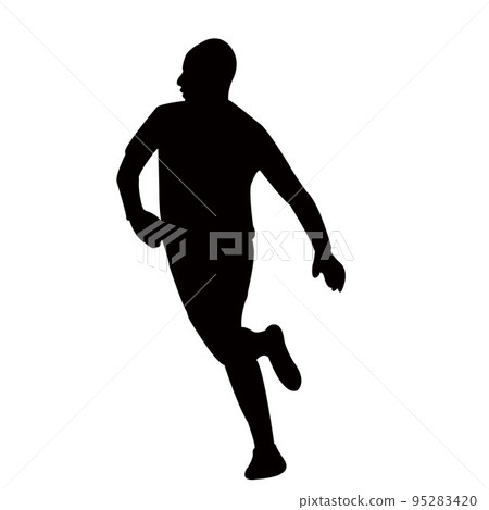 a man body silhouette vector a man body silhouette vector 95283420