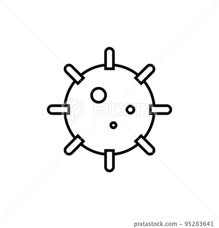 Coronavirus vector outline symbol Coronavirus vector outline symbol 95283641