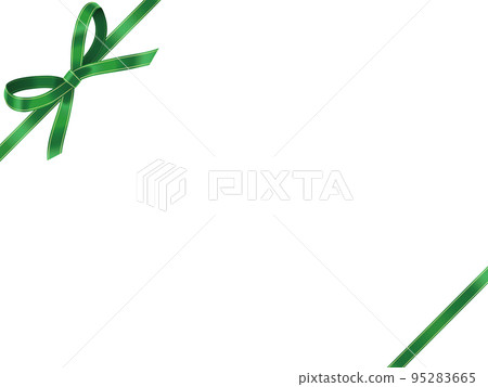 Ribbon decoration watercolor style 95283665
