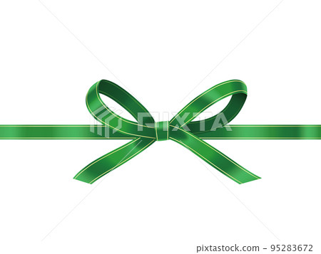 Ribbon decoration watercolor style 95283672