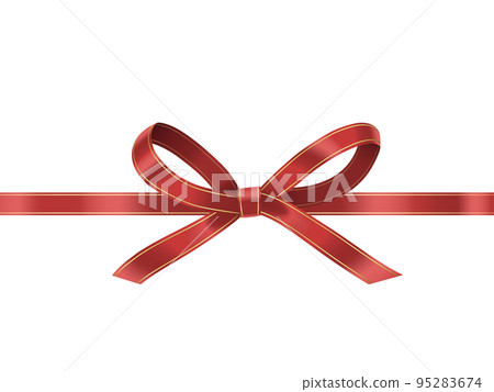 絲帶裝飾水彩風格 絲帶裝飾水彩風格 95283674