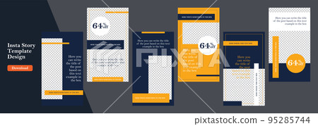 Social media stories template collection. 95285744