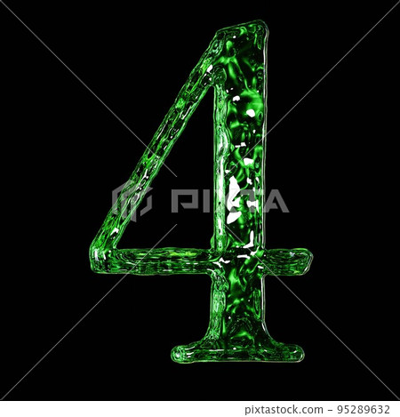 liquid green number 4 95289632