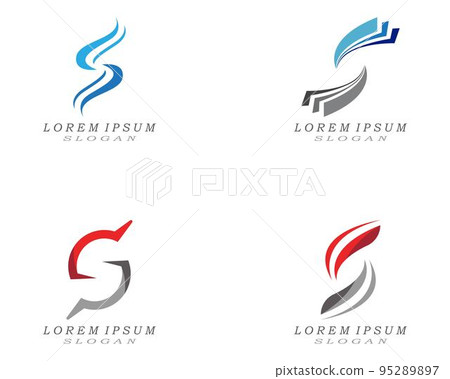 S blue logo and symbols template vector 95289897