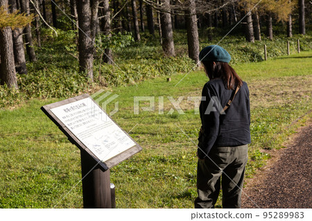 奧日光 行走在戰場原三本松園地的女人 奧日光 行走在戰場原三本松園地的女人 95289983