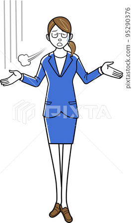 Stressful business woman 95290376