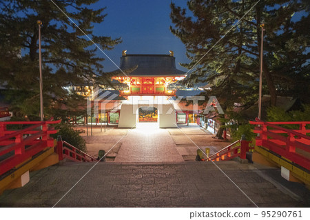 Akama Shrine in Yamaguchi Prefecture. Akama Shrine in Yamaguchi Prefecture. 95290761