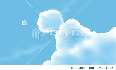 the clouds in the blue sky 95291296