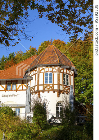 小鎮，德國，德國巴伐利亞，施旺高鎮，小さな町、ドイツ、バイエルン、ドイツ、シュヴァンガウ、town 95292539