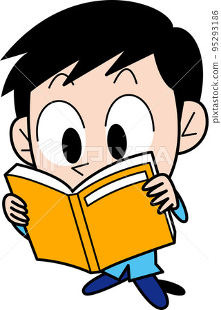 A man reading a book 95293186