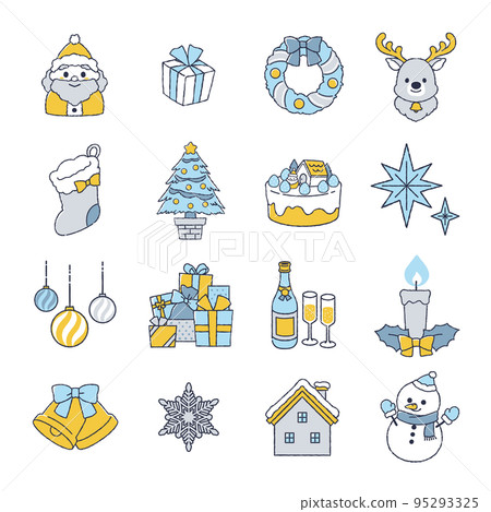 Christmas illustration material 95293325