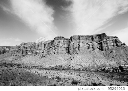 Rock formations on clear day 95294013