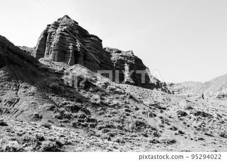 Rock formations on clear day 95294022